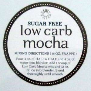   CARB SUGAR FREE MOCHA SINGLE SERVE  FROM FAMOUS MAKER PAUL ROY  