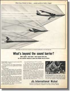 1955 INCO   Whats Beyond The Sound Barrier?   Print Ad  