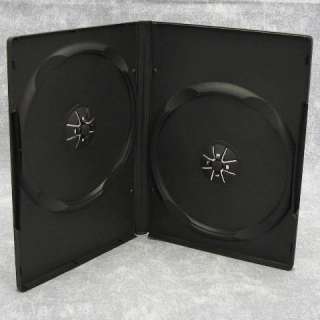 Lot 55 Double 14mm Black Standard DVD/CD Cases Boxes  