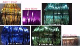 Hair Tinsel Hair Bling 300 STRANDS Add To Feather Hair Extensions 