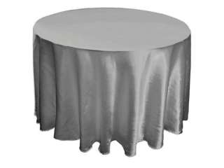   90 Satin ROUND Tablecloths Wedding Table Linens Wholesale Supply SALE
