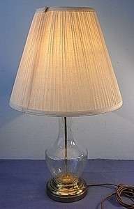 BEAUTIFUL MID CENTURY BUBBLE GLASS TABLE LAMP 1960 AF94  
