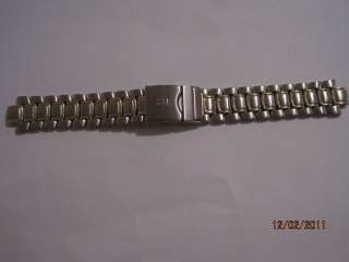 Bulova Two Tone Stainless 20mm Deployment Buckle Watch Band 7.25 