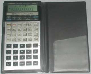 Casio FC 200 Financial Consultant Electronic Calculator With Case