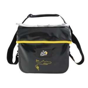  Tour de France Waterproof Bicycle Handlebar Bag (Black, 7 