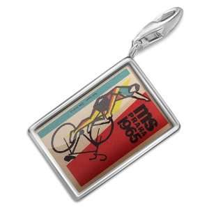 FotoCharms Fixie & single speed bicycle Vintage   Charm with Lobster 