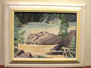 1951 Banff Alberta Canada painting Canadian artist  