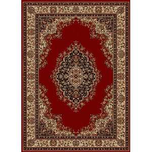  Como Red Traditional Medallion Rug With Border 2.20 x 7.70 