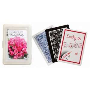 Baby Keepsake: Bridal Bouquet Design Personalized Playing Card Favors 