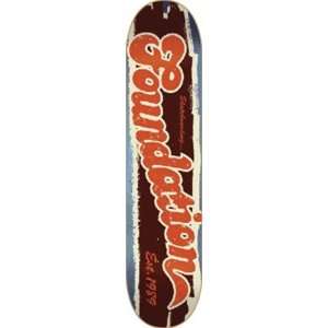   Foundation Est.1989 Skateboard Deck   8.0   Brown