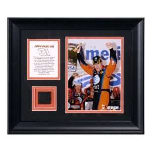  Jeff Burton   2008 Lowes   Framed 6x8 Photograph with Tire 