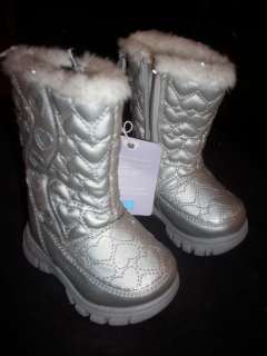 The Children Place baby girl Boots Gray/silvr retail $24.95 New with 