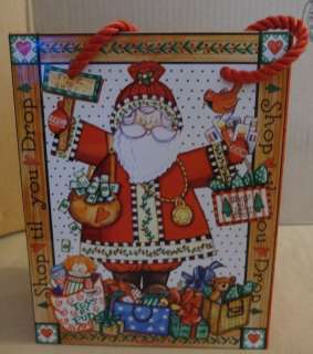Christmas Holiday Cookie Candy Treat Tin Gift Bag Santa Claus TBC 