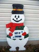 Let it Snow Snowman Christmas Lawn Yard Art Decoration  
