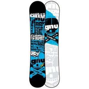  GNU Carbon Credit BTX Wide Snowboard Blue 159 Sports 