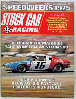   car racing june 1975 magazine that is in great complete condition i am