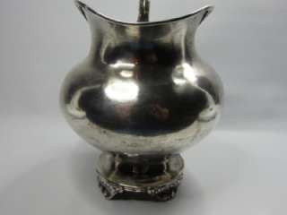   1831 1868 Belgium 950 (Sterling Silver +) Ornate Cream Pitcher w/Mono