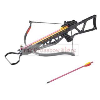 120lb Fiber Black Metal Hunting Crossbow with 2 Arrows  