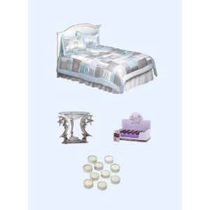   Comforter Set/Classic Oil Warmer/Aroma Therapy Oils/Tealights Set