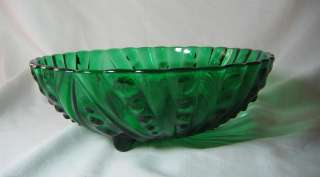   Anchor Hocking bubble forest green candy decorative Bowl  