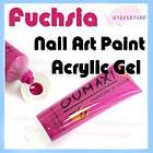 Fuchsia 3D Nail Art Paint Painting Brush Tube Acryl
