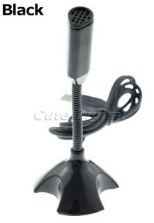 New USB Stand Microphone Mic For Desktop Laptop PC  