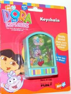 NEW Dora the Explorer Dancing BOOTS Monkey KEYCHAIN Toy Backpack CLIP 