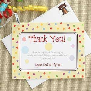  Personalized Thank You Cards   Polka Dots Health 