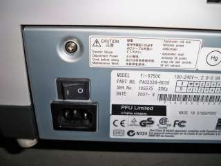 Fujitsu FI 5750C Flatbed Duplex Document Scanner PA03338 B035  