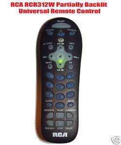Universal Remote Control for TV/SAT/CBL/DVD/VCR RCR312W  