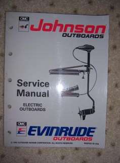 1992 Evinrude Johnson Outboard Manual ET Electric z  