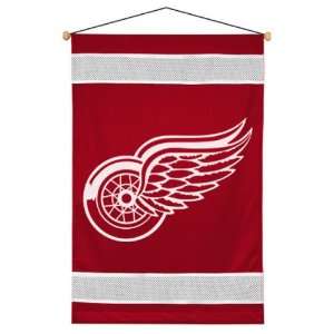  DETROIT RED WINGS OFFICIAL TEAM JERSEY WALL BANNER Sports 