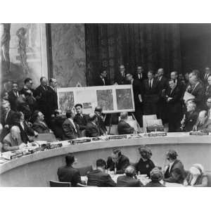  1962 Adlai Stevenson during a UN meeting in NY Photo