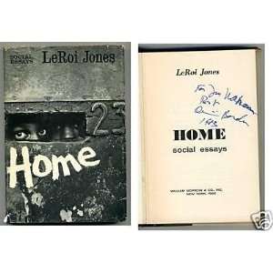  LeRoi Jones Amiri Baraka Home Social Essays Signed Book 