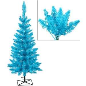 Pre Lit Sky Blue Ashley Spruce Christmas Tree   Blue and Clear 