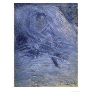  Camille Monet on Her Death Bed Giclee Poster Print by Claude Monet 