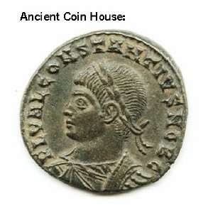 CONSTANTIUS II as CAESAR. CAMPGATE. ROME MINT. NEAR BU PROFILE