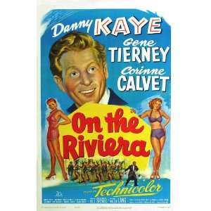   Poster B 27x40 Danny Kaye Gene Tierney Corinne Calvet