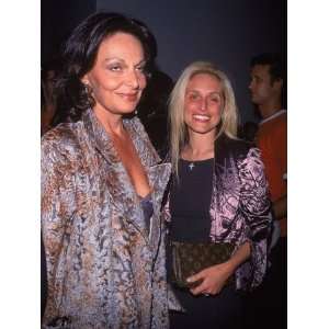 Fashion Designer Diane Von Furstenberg and Pia Getty Photographic 