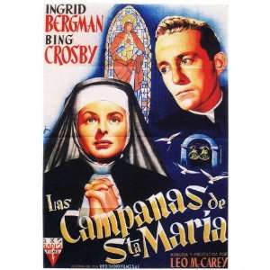   Spanish 11x17 Bing Crosby Ingrid Bergman Henry Travers William Gargan