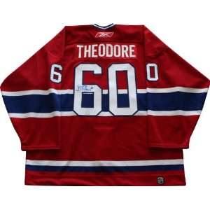 Jose Theodore Montreal Canadiens Autographed Replica Jersey