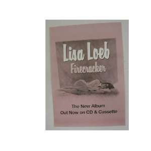 Lisa Loeb Poster Firecracker Her lying in drawing