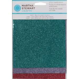 Martha Stewart Gemstones Glitter Sheets, 6 Pack