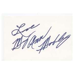  MARY ANN MOBLEY Signed Index Card In Person Everything 