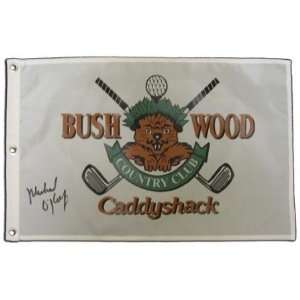  Michael OKeefe Signed Caddyshack Golf Pin Flag Sports 