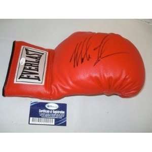 MIKE TYSON Autographed Leather Everlast Boxing Glove OA   Autographed 