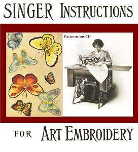 Vintage Singer Sewing Machine Embroidery lace making cd  
