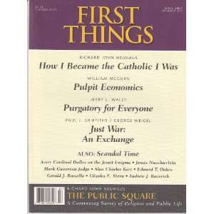   Things Magazine April 2002 (Number 122) Richard John Neuhaus Books