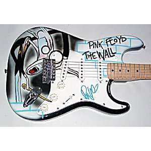 Roger Waters Autographed Signed Pink Floyd Airbrush Guitar