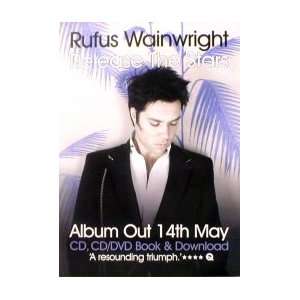  RUFUS WAINWRIGHT Release The Stars Music Poster